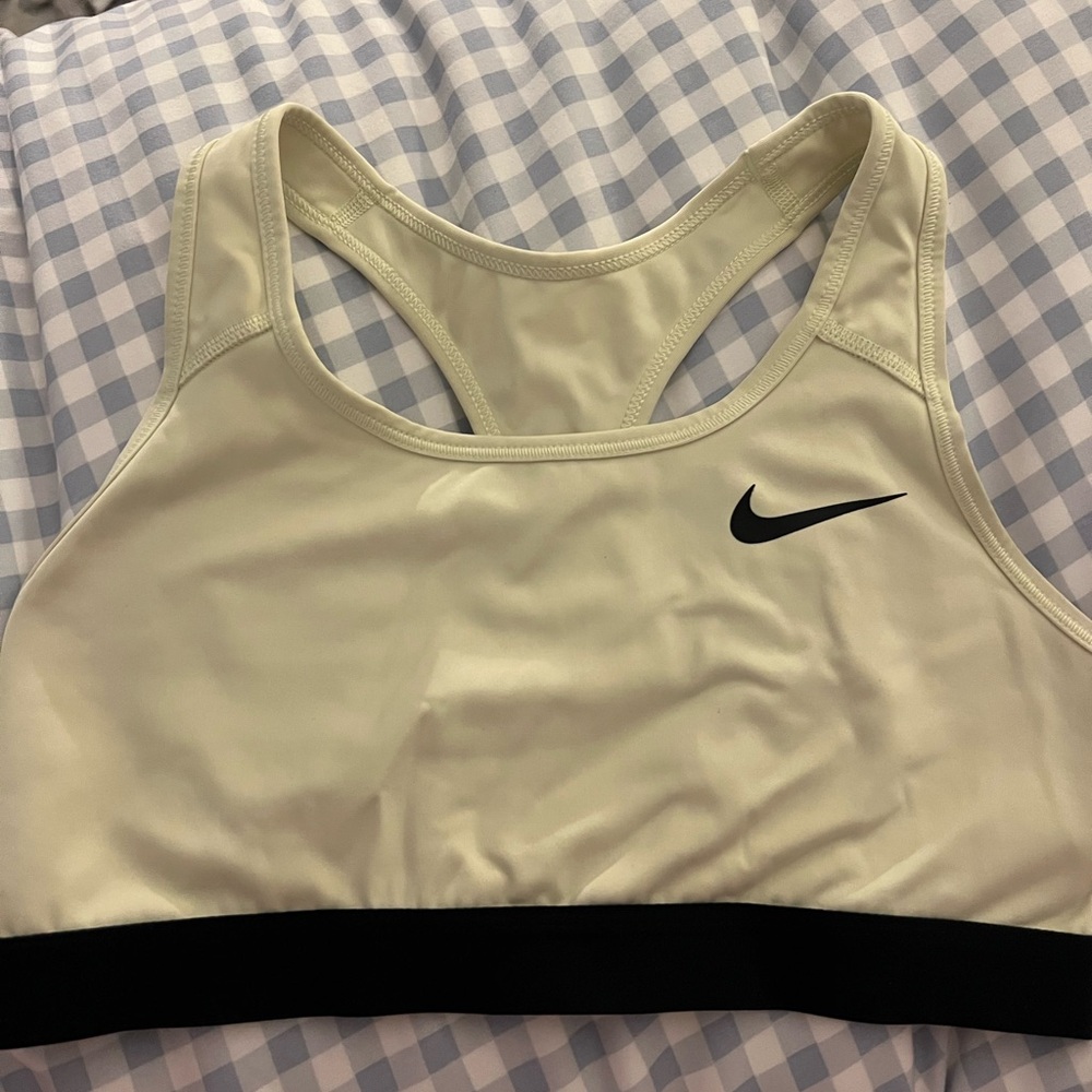 Nike Women's Light Yellow Sports Bra